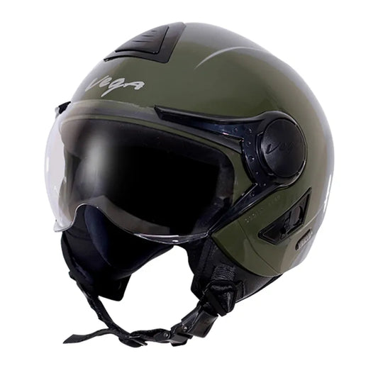 VEGA Verve Army Green Half Face Helmet
