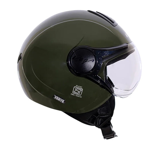 VEGA Verve Army Green Half Face Helmet