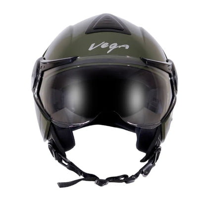 VEGA Verve Army Green Half Face Helmet
