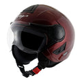 VEGA Verve Burgundy Half Face Helmet