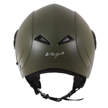 VEGA Verve Dull Army Green Half Face Helmet