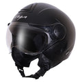 VEGA Verve Dull Black Half Face Helmet