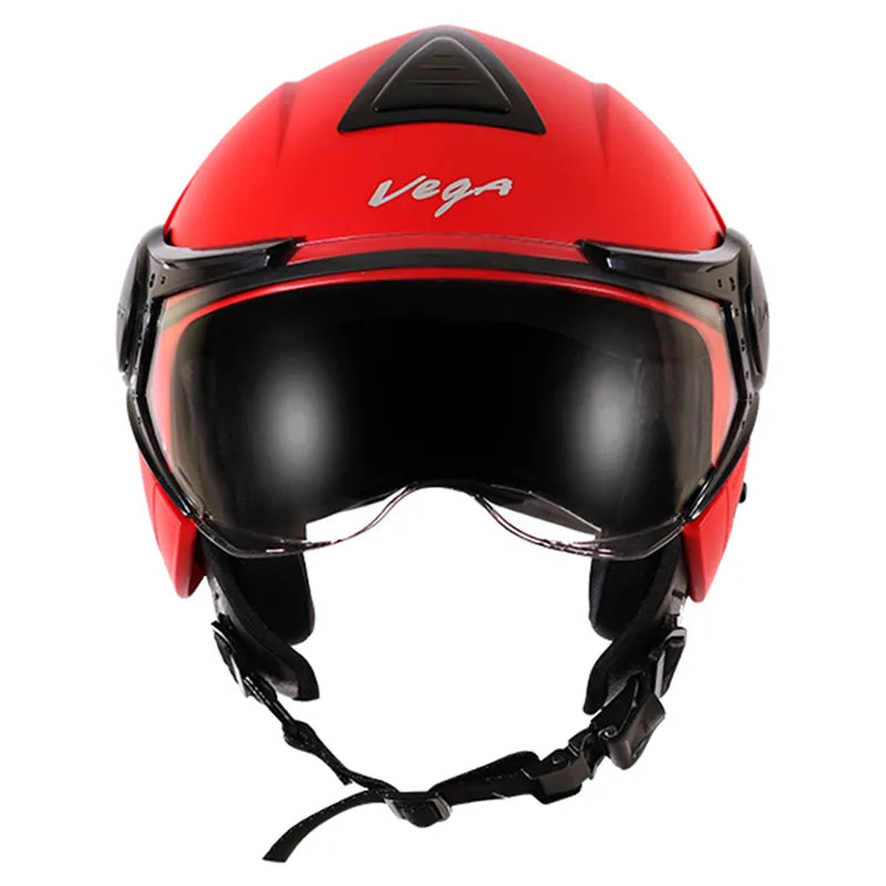 VEGA Verve Dull Red Half Face Helmet
