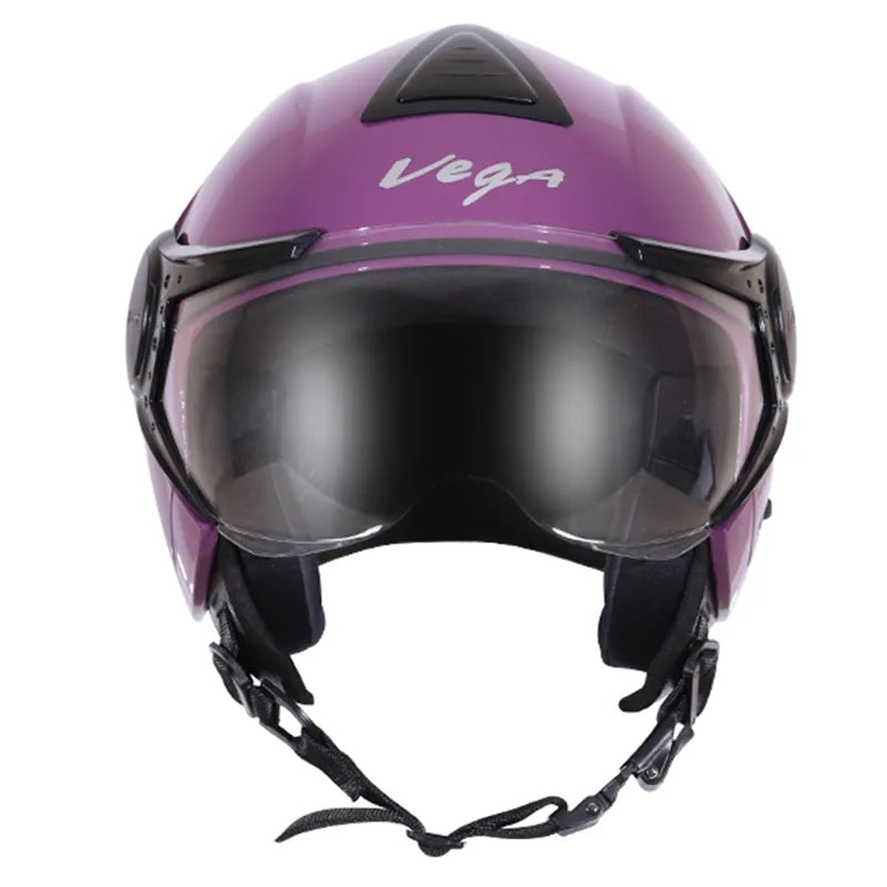 VEGA Verve Purple Half Face Helmet