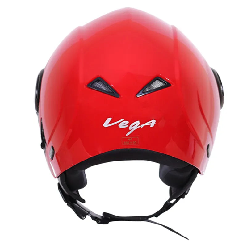 VEGA Verve Red Half Face Helmet