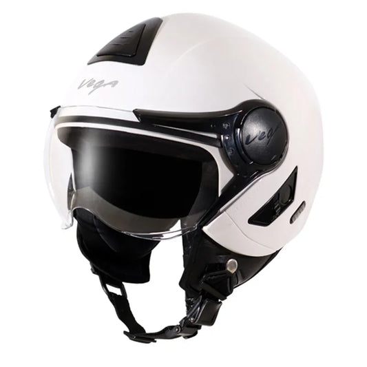 VEGA Verve White Half Face Helmet