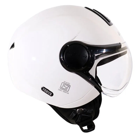 VEGA Verve White Half Face Helmet