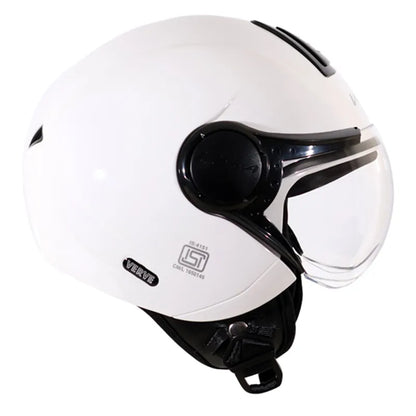 VEGA Verve White Half Face Helmet