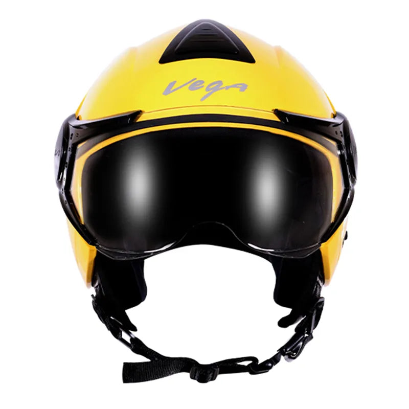 VEGA Verve Yellow Half Face Helmet