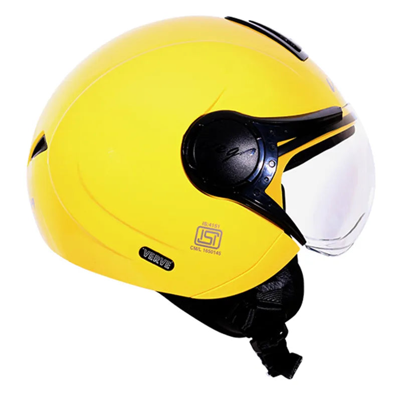 VEGA Verve Yellow Half Face Helmet