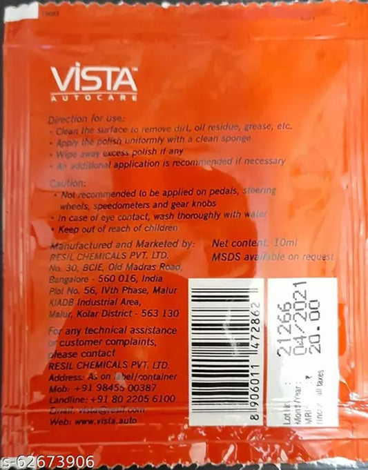 VISTA Auto Polish 10 Ml Cleaning Accessories