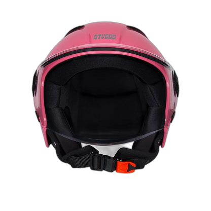STUDDS Vogue Baby Pink Half Face Helmet