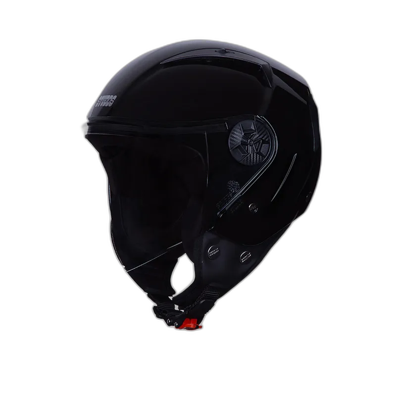 STUDDS Vogue Black Half Face Helmet