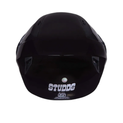 STUDDS Vogue Black Half Face Helmet