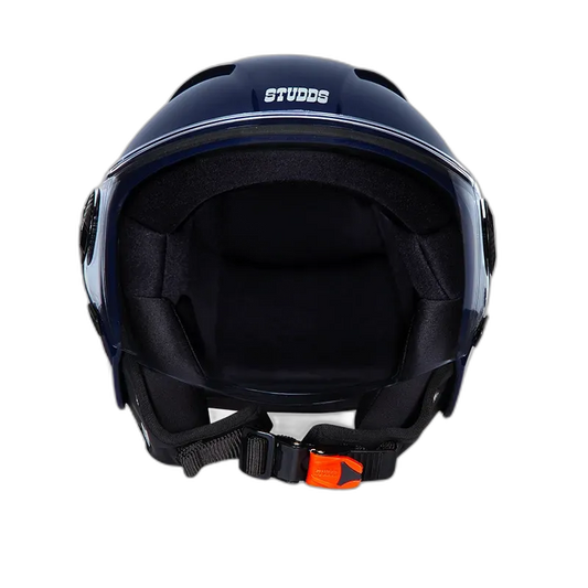 STUDDS Vogue Dapper Blue Half Face Helmet
