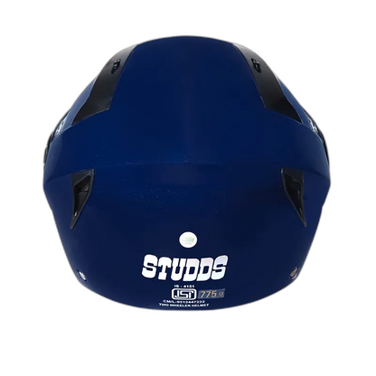 STUDDS Vogue Dapper Blue Half Face Helmet