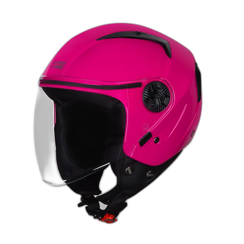 STUDDS Vogue Dark Pink Half Face Helmet