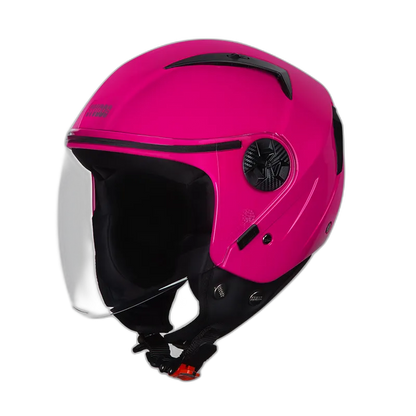 STUDDS Vogue Dark Pink Half Face Helmet