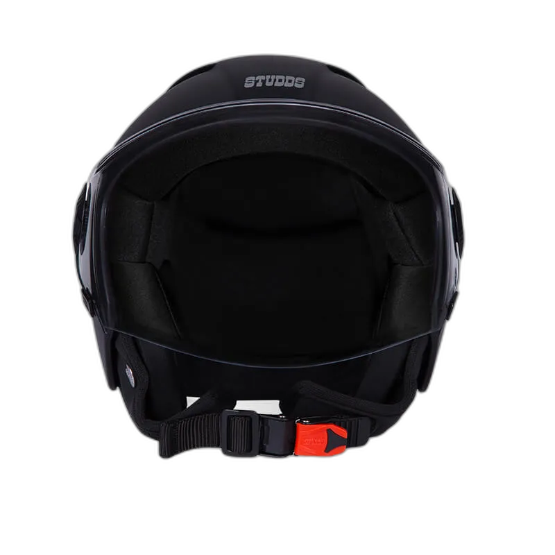 STUDDS Vogue Eco Black Half Face Helmet