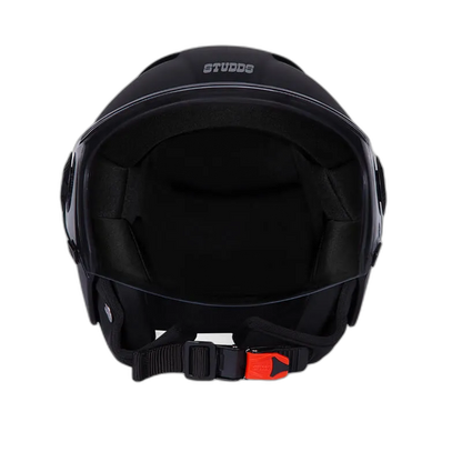 STUDDS Vogue Eco Black Half Face Helmet