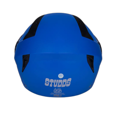 STUDDS Vogue Eco Blue Half Face Helmet