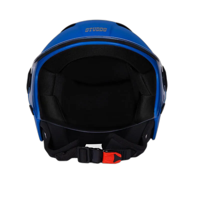 STUDDS Vogue Eco Blue Half Face Helmet