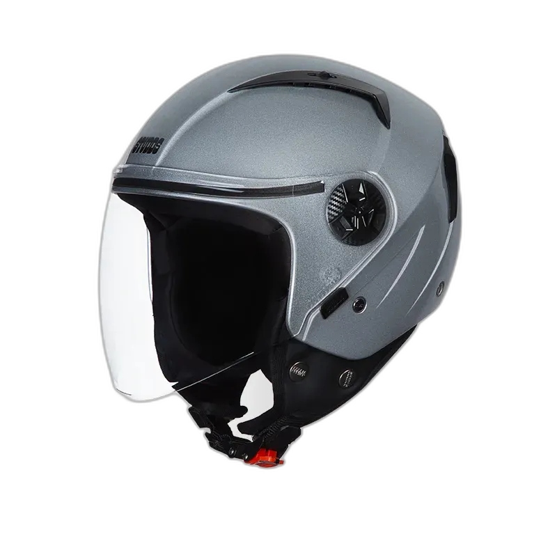 STUDDS Vogue Eco Grey Half Face Helmet
