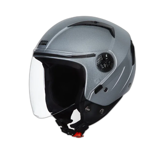 STUDDS Vogue Eco Grey Half Face Helmet