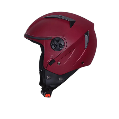 STUDDS Vogue Eco Maroon Half Face Helmet