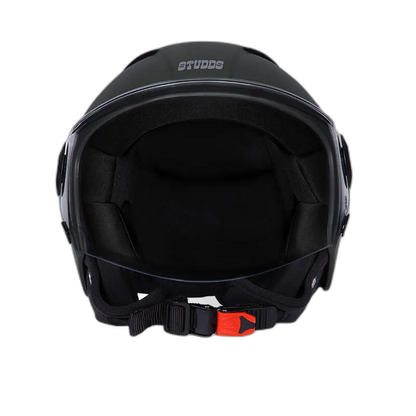 STUDDS Vogue Eco Military Green Half Face Helmet