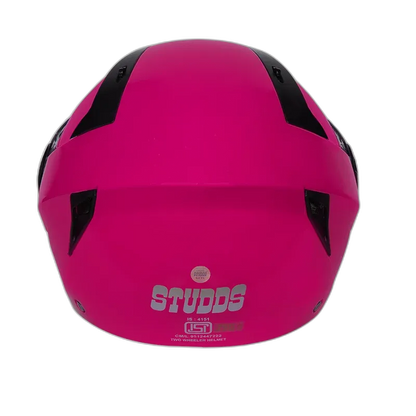 STUDDS Vogue Eco Pink Half Face Helmet