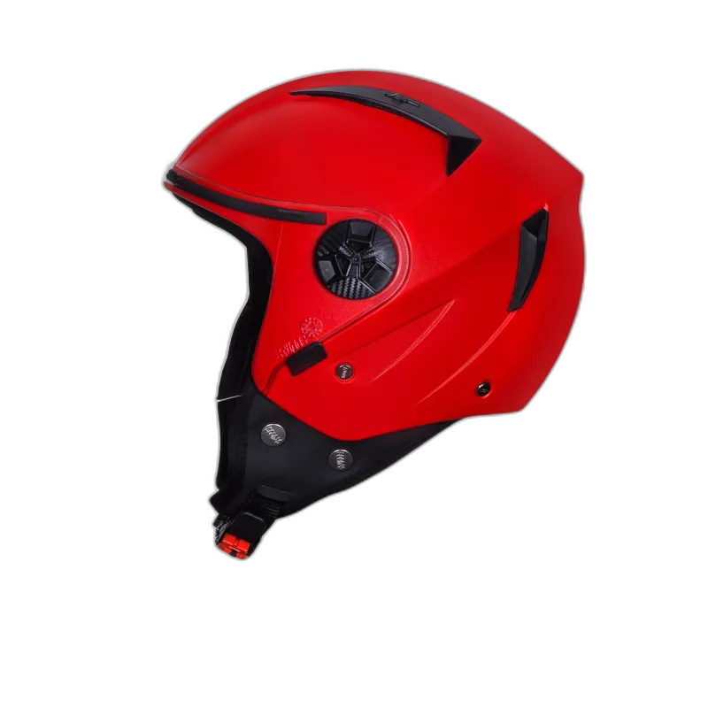 STUDDS Vogue Eco Red Half Face Helmet
