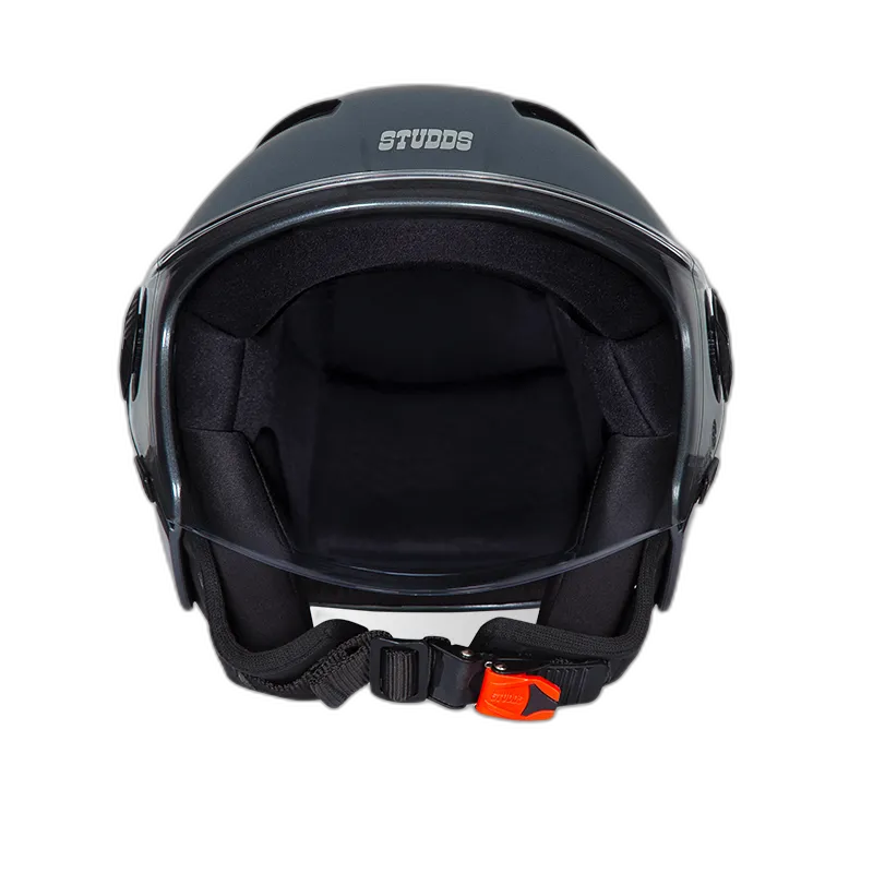 STUDDS Vogue Gun Grey Half Face Helmet