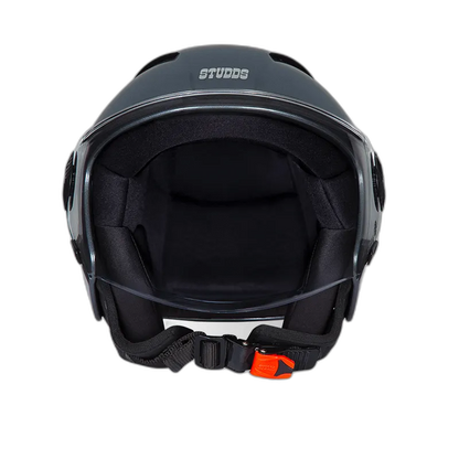 STUDDS Vogue Gun Grey Half Face Helmet