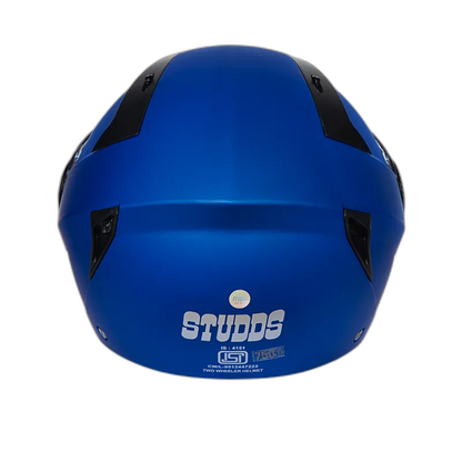 STUDDS Vogue Matt Blue Half Face Helmet