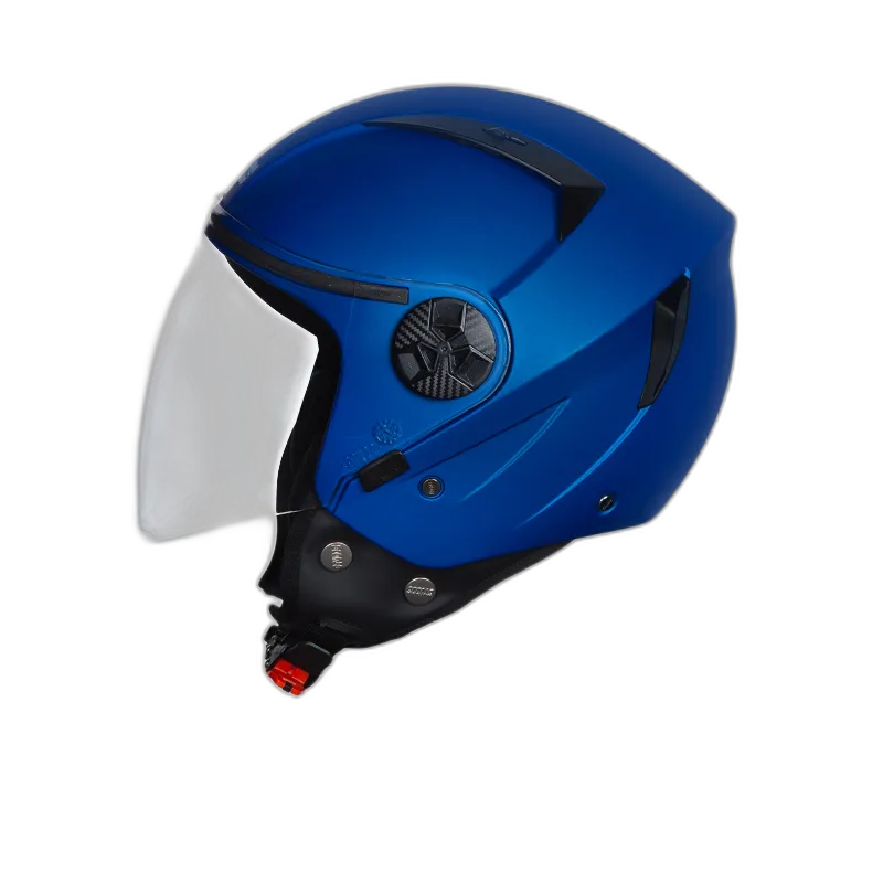 STUDDS Vogue Matt Blue Half Face Helmet