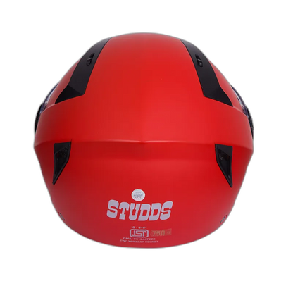 STUDDS Vogue Matt Sports Red Half Face Helmet