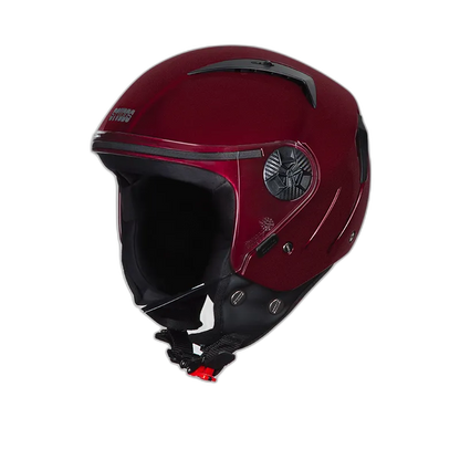 STUDDS Vogue Wine Red Half Face Helmet