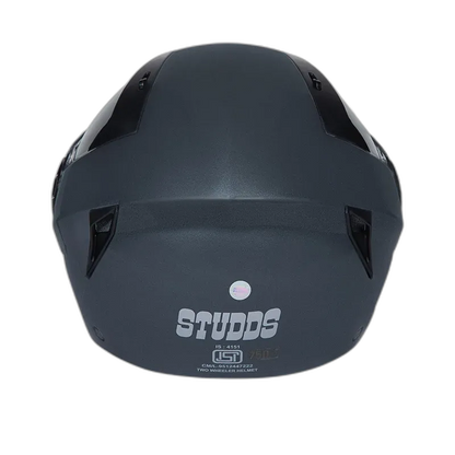 STUDDS Vouge Gun Grey Half Face Helmet