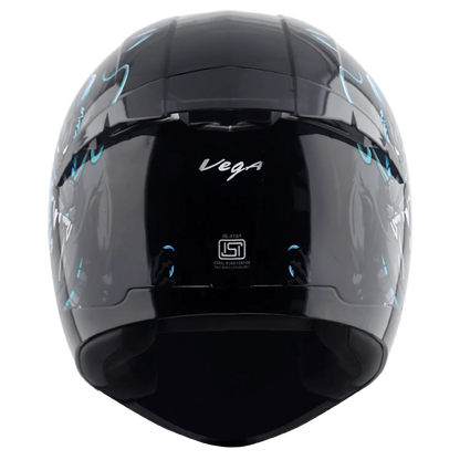 VEGA Voyager Dx Dragoa Black M Blue Full Face Helmet