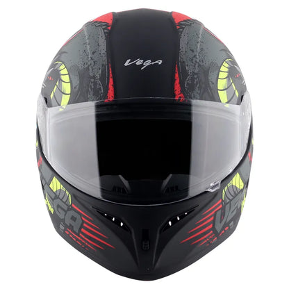 VEGA Voyager Dx Dragon Dull Black Red Full Face Helmet