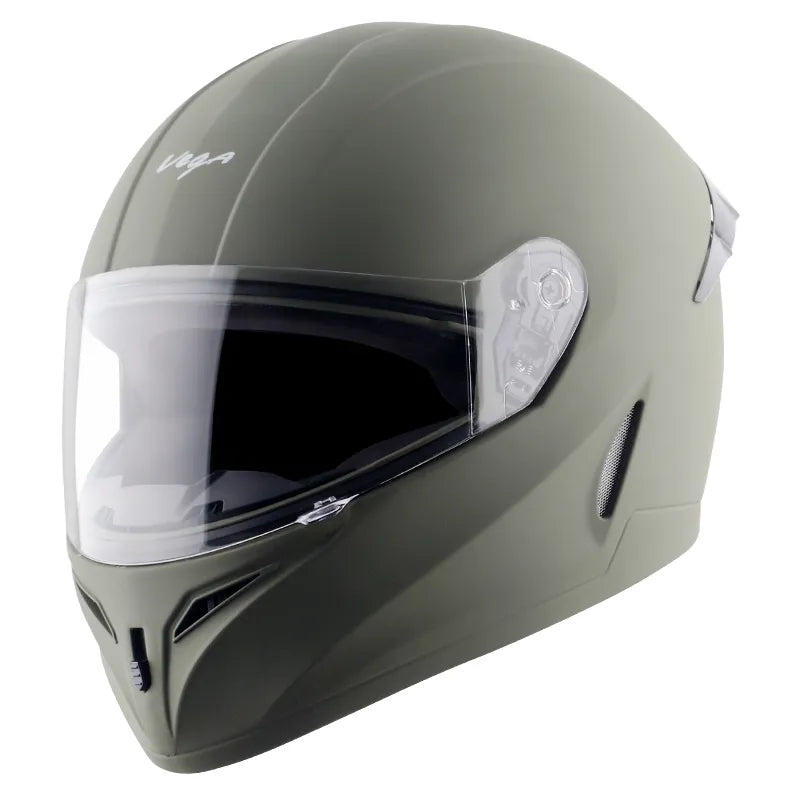 VEGA Voyager Dx Dull Battle Green Full Face Helmet