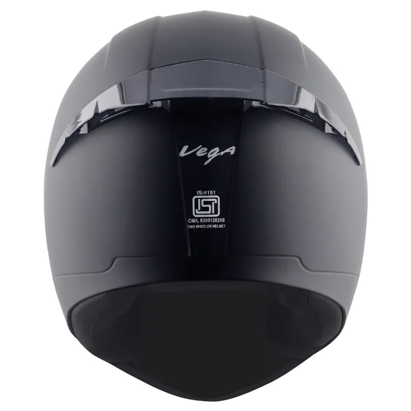 VEGA Voyager Dx Dull Black Half Face Helmet