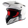 AXOR X Cross Dual Visor Sc White Red Off Road Helmet