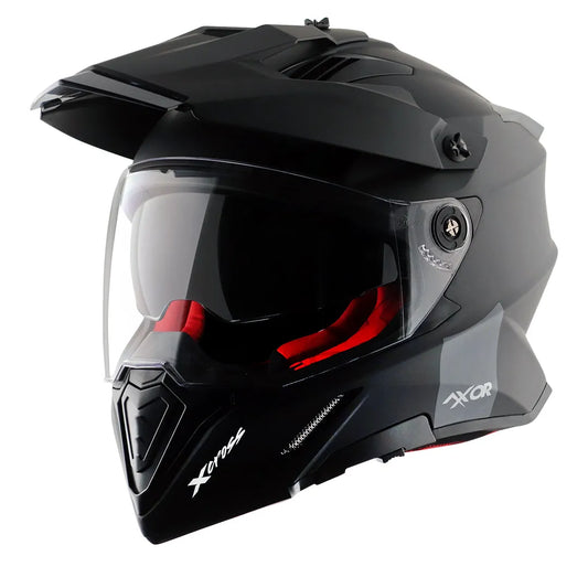 AXOR X Cross Dull Black Red Off Road Helmet
