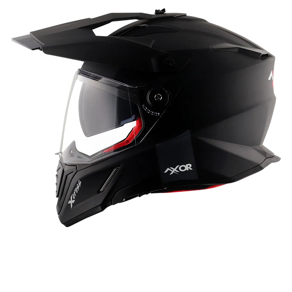 AXOR X Cross Dull Black Red Off Road Helmet