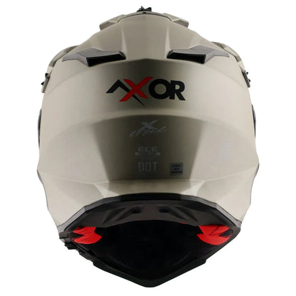 AXOR X Cross Nickel Red Off Road Helmet