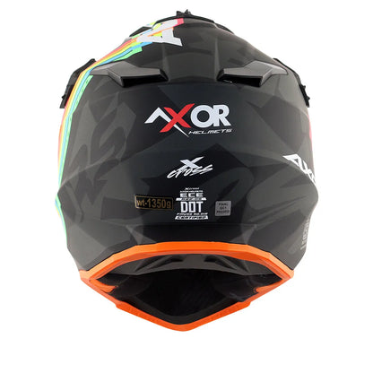 AXOR X Cross X2 Dull Black Grey Off Road Helmet