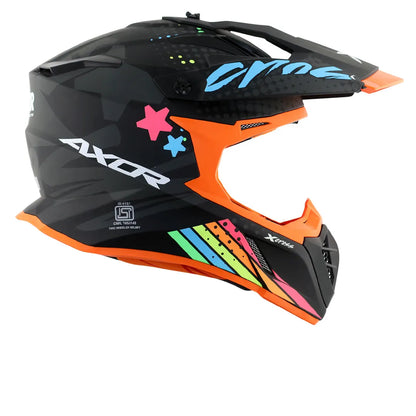 AXOR X Cross X2 Dull Black Grey Off Road Helmet