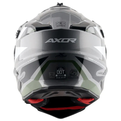 AXOR X Cross Dual Visor Orbit Athena Grey Black Full Face Helmet